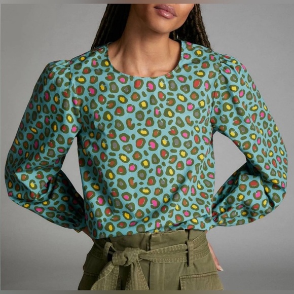 FARM Rio Tops - Farm Rio Hanya Puff Sleeve Blouse